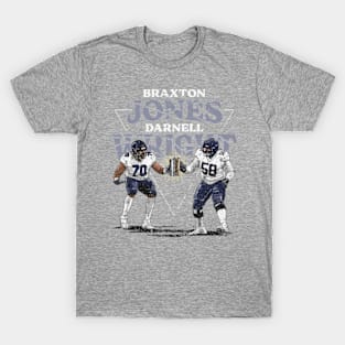 Braxton Jones & Darnell Wright Chicago Bookends T-Shirt